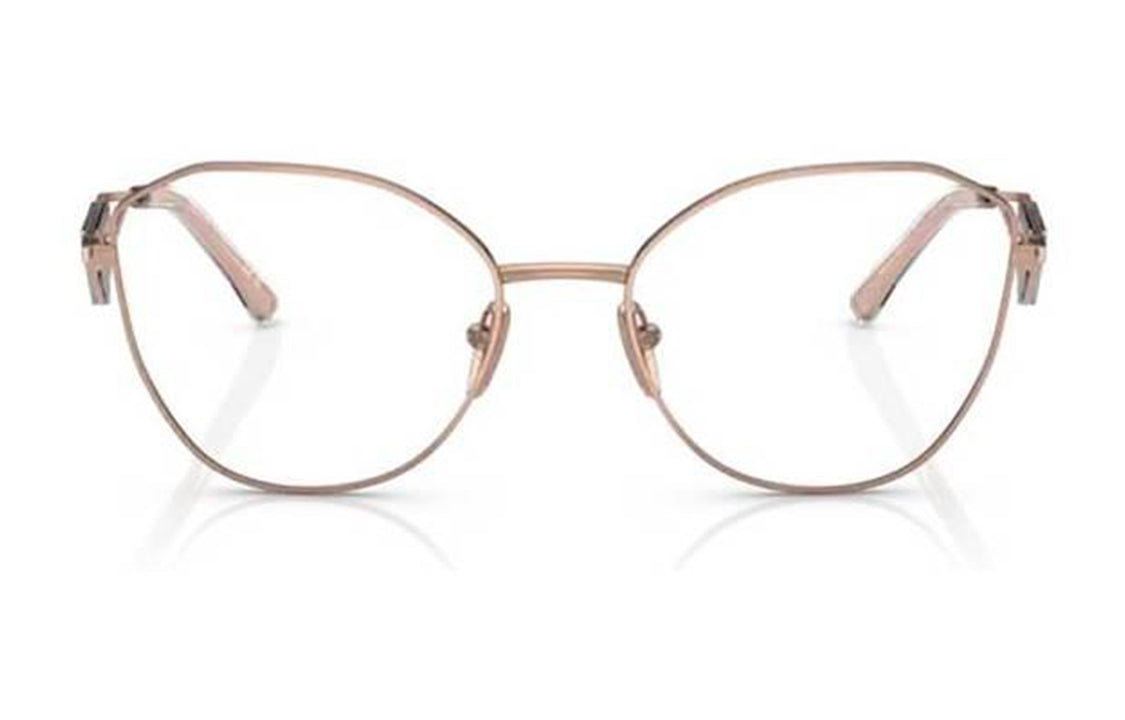 PRADA Alloy Irregular Shape Eyeglass Frames Unisex Gold