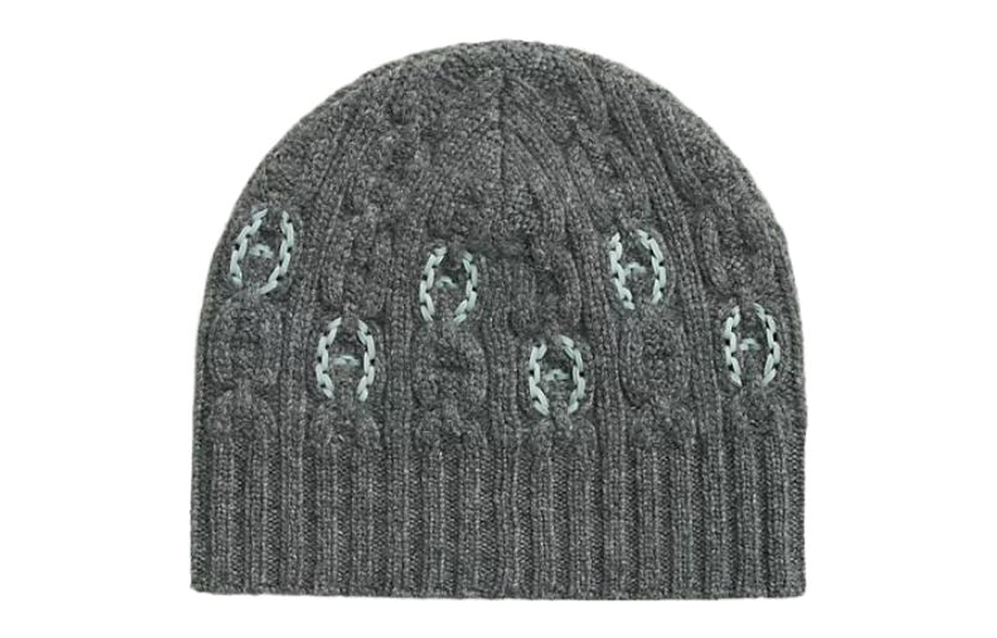 HERMES Beanies Men's Mixed Gray