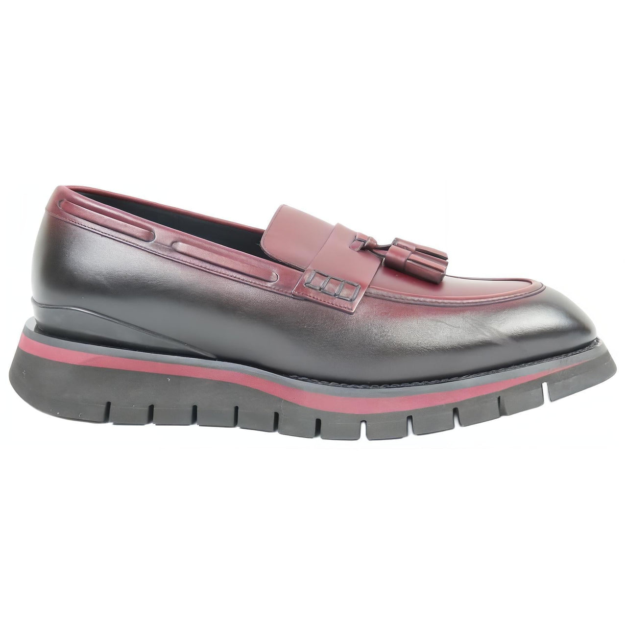 LOUIS VUITTON Loafers 5cm Men's Red Brown