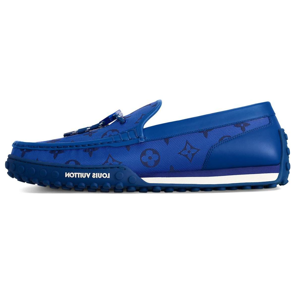 LOUIS VUITTON Racer Beanie Shoes Men's Blue