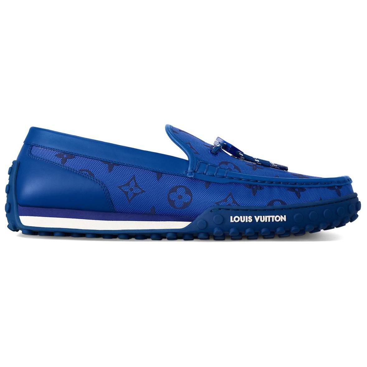 LOUIS VUITTON Racer Beanie Shoes Men's Blue