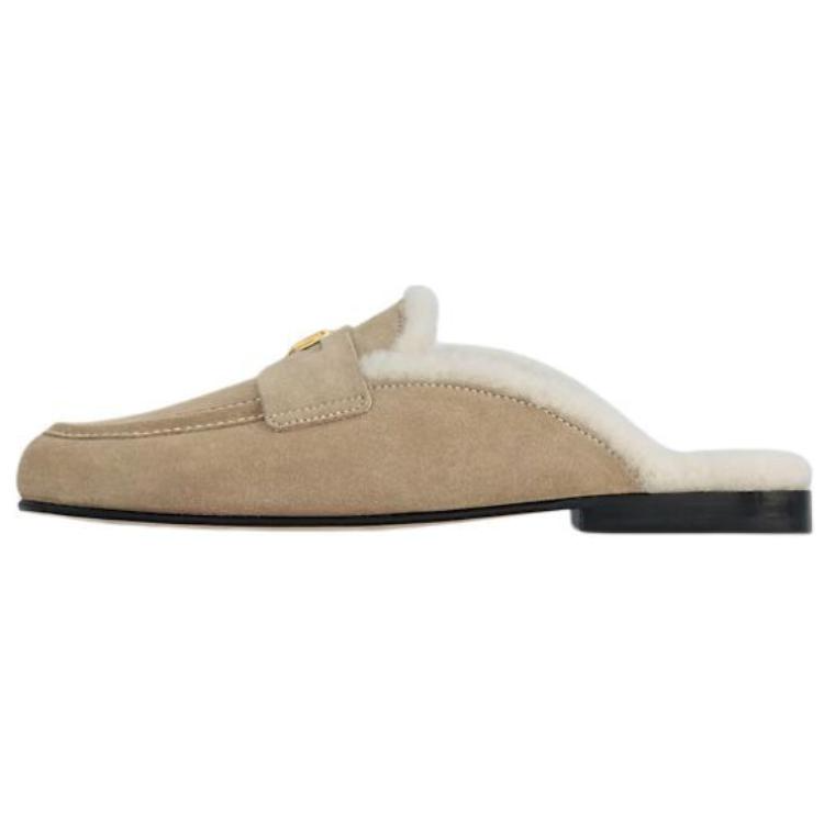 LOUIS VUITTON Wrap-toe Slippers Women's Beige