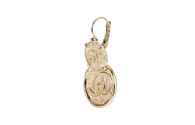 CHANEL Earrings Women's Gold