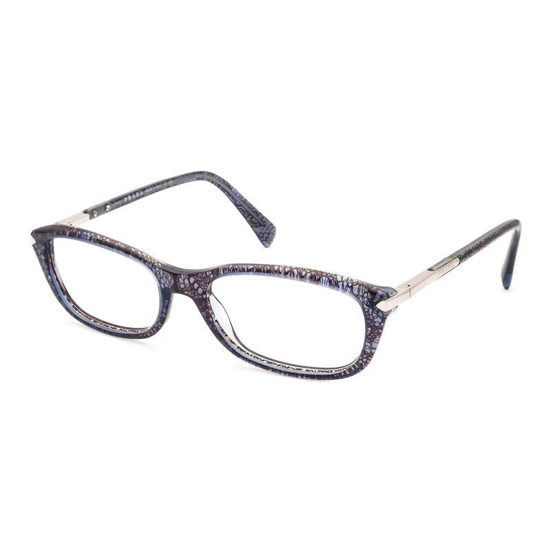 PRADA Plastic Metal Square Eyeglass Frames Unisex Multicolor