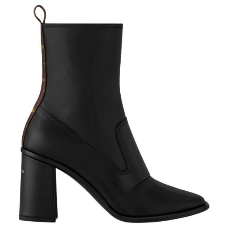 LOUIS VUITTON BERLIN Ankle Boots 8.5cm Women's Black
