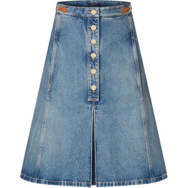 LOUIS VUITTON FW24 Denim Short Skirts Women's Blue