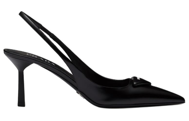 PRADA Slim Heel High Heels 7.5cm Women's Black