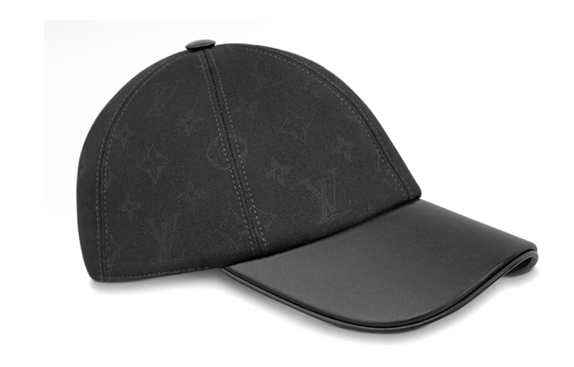 LOUIS VUITTON Cotton Baseball Caps Women's Black