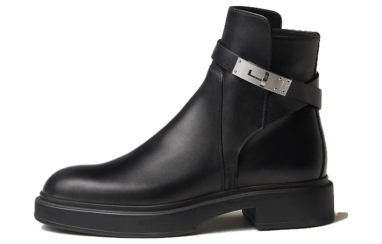 HERMES Ankle Boots Women's Black