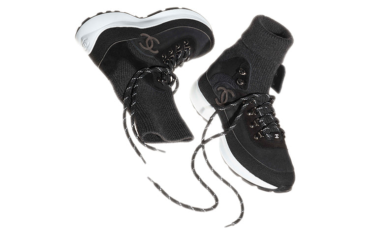 CHANEL Casual Shoes Women's High-Top Black