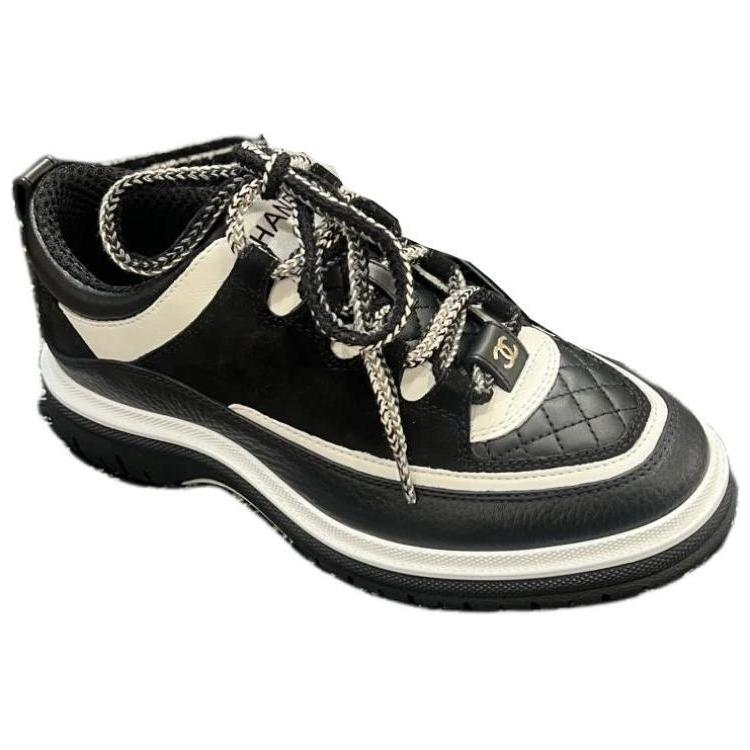 CHANEL Low-Top Casual Shoes Men's Black