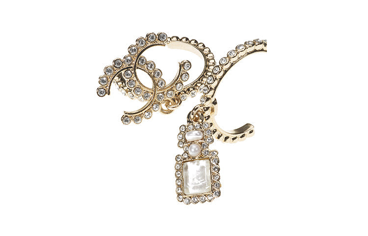 CHANEL Earrings Women's Gold