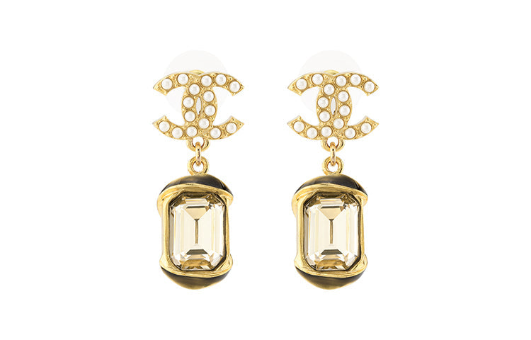 CHANEL Earrings Women's Gold