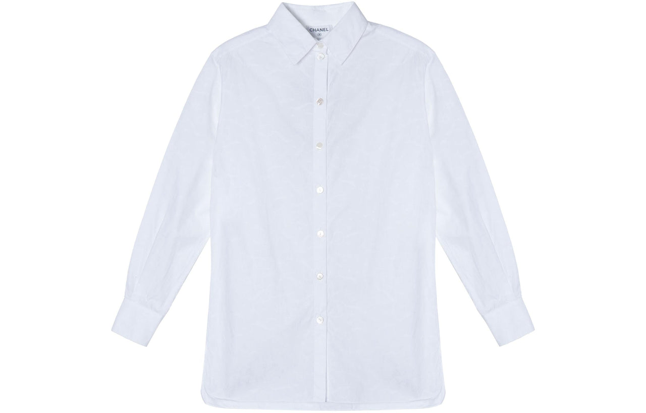 CHANEL 2024 Spring Summer New Arrivals Shirt Women's White