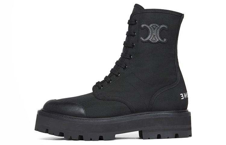 CELINE Bulky Ankle Boots 4.5cm Women's Black