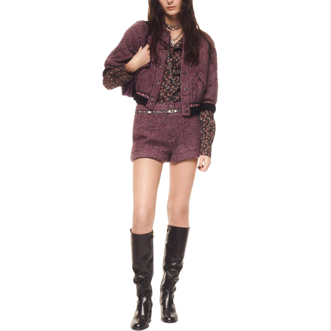 CHANEL FW24 Shirt Women's Floral Color