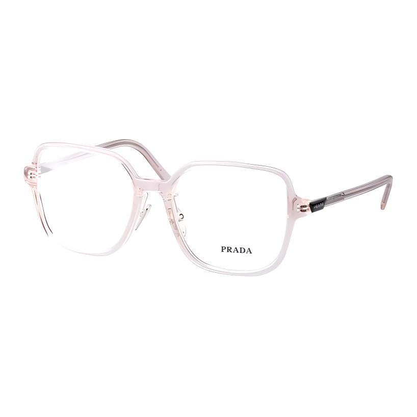 PRADA Plate Frame Square Eyeglass Frames Unisex Pink