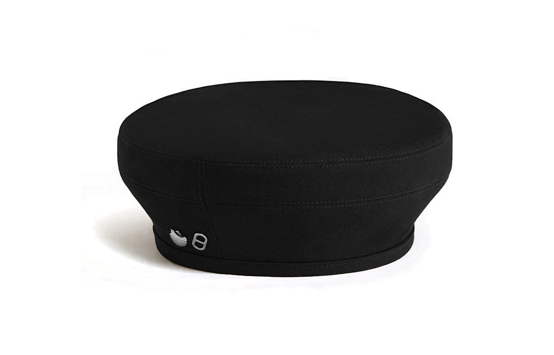 HERMES Cotton Berets Women's Black