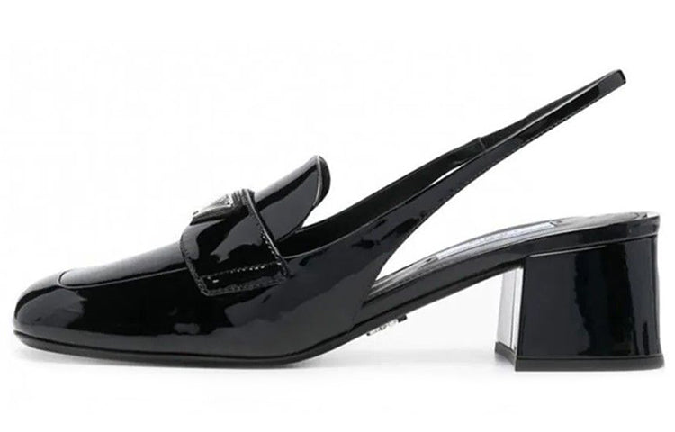 PRADA Chunky Heel High Heels 4.5cm Women's Black