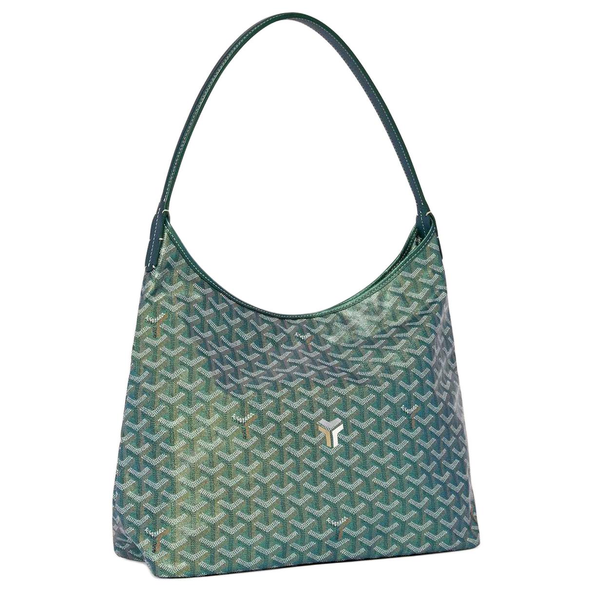 GOYARD Bohème Hobo Canvas With Calfskin Hobo Bag Handbag Shoulder Bag Women's Pearl Green