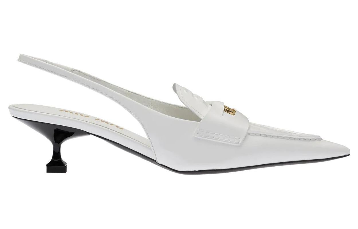 MIU MIU Penny Slim Heel Casual Single Shoes Women's