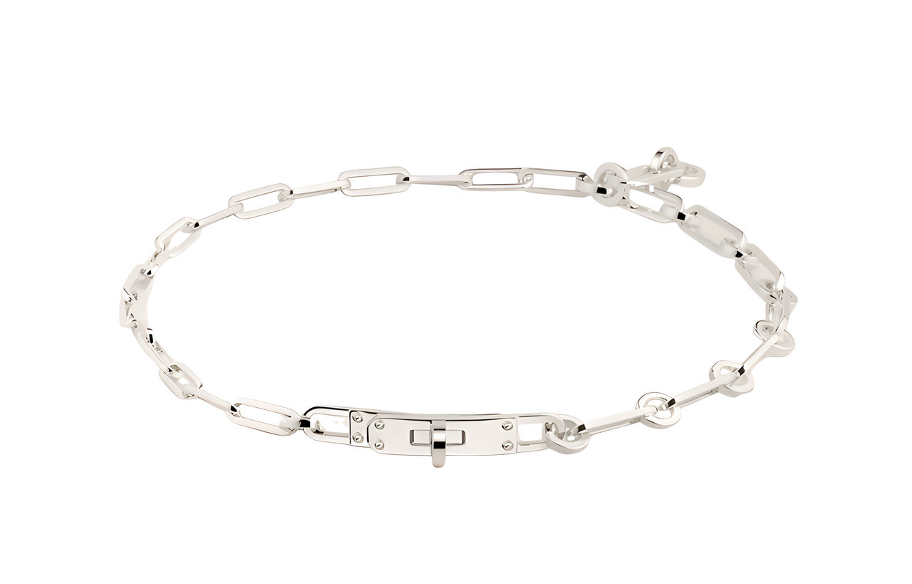 HERMES 925 Sterling Silver Bracelets Unisex Silver