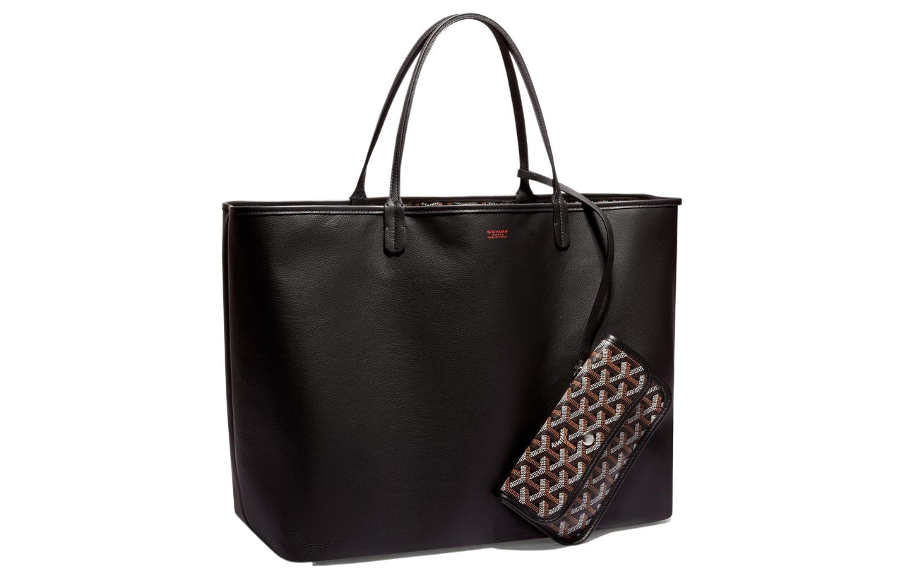 GOYARD Anjou Canvas With Leather Tote Shopping Bag Shoulder Bags Handbags Large Size Unisex 11 Colors