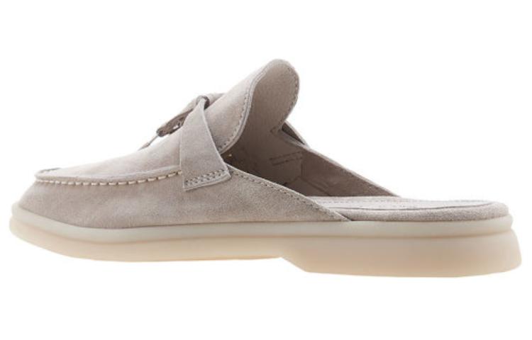 Loro Piana Rubber Sole Wrap-toe Slippers Women's Gray