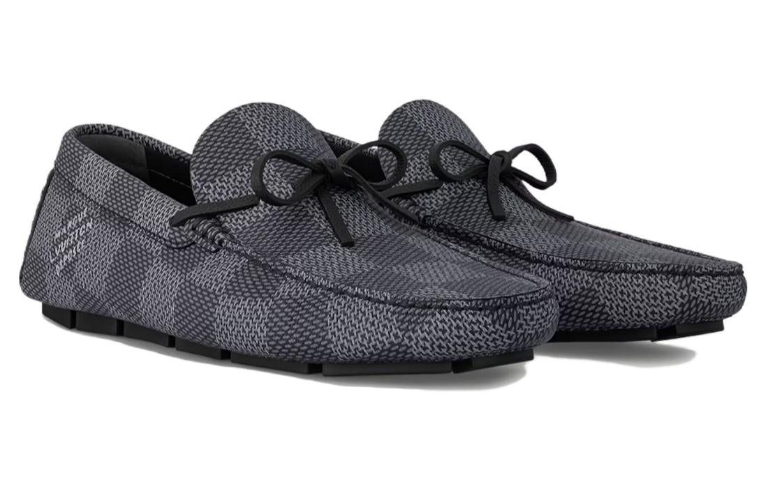 LOUIS VUITTON Driver Loafers Men's Black