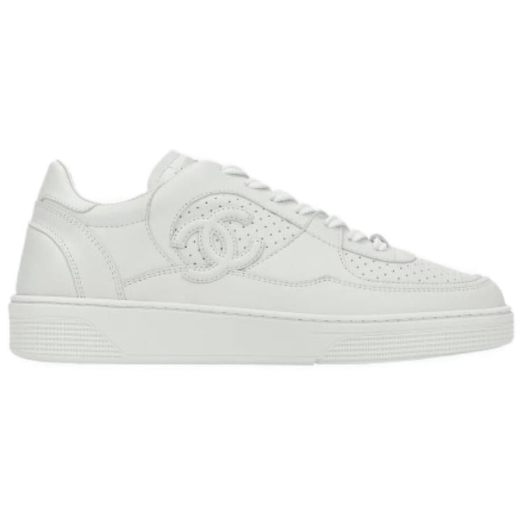 CHANEL Low-Top Skateboard Shoes Men's White