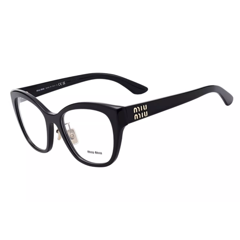 MIU MIU Plate Butterfly Eyeglass Frames Women's Black