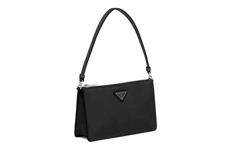 PRADA Leather Handbag Mini Women's Black