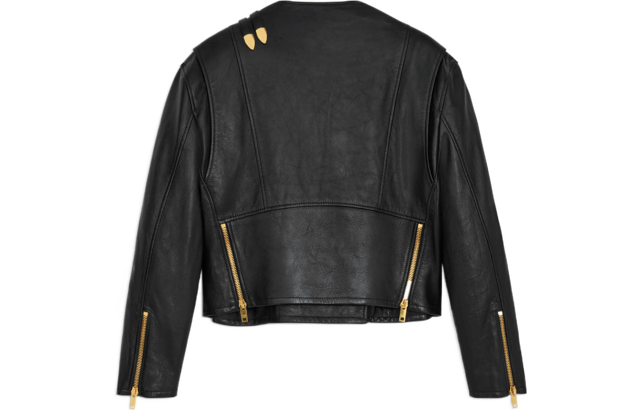 CELINE Cropped Coats Women's Black