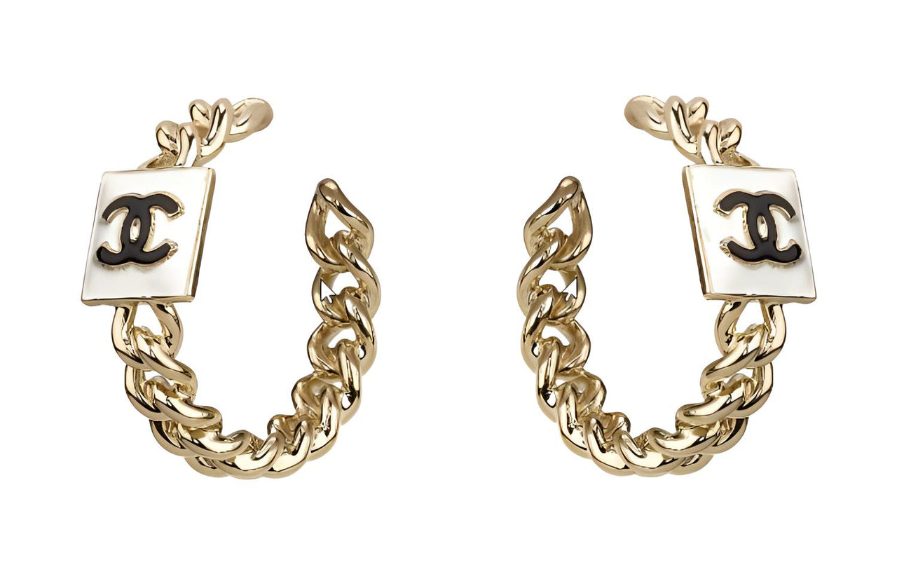 CHANEL Earrings Women's Gold
