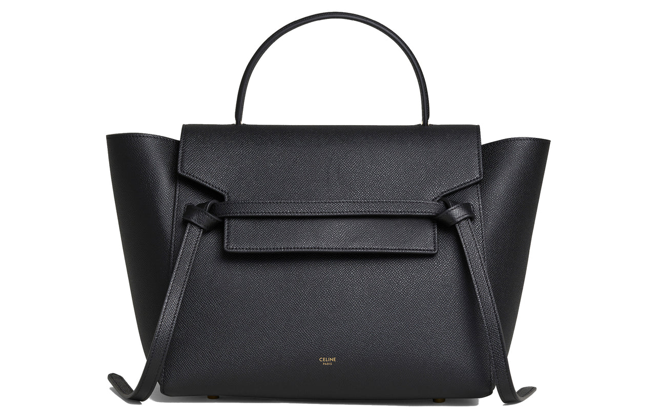 CELINE Mini Belt Bag In Grained Calfskin