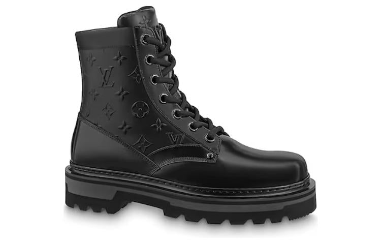 LOUIS VUITTON Ankle Boots Men's Black