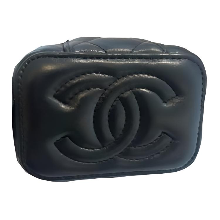 CHANEL Lambskin Box Bag Shoulder Bag Crossbody Bag Women's Black