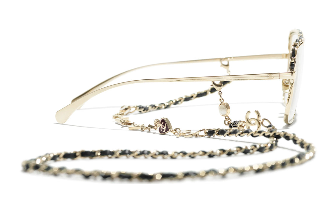 CHANEL Square Eyeglass Frames Unisex