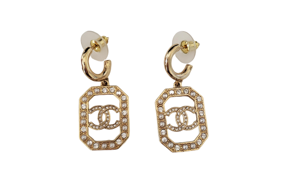 CHANEL Earrings Women's Gold