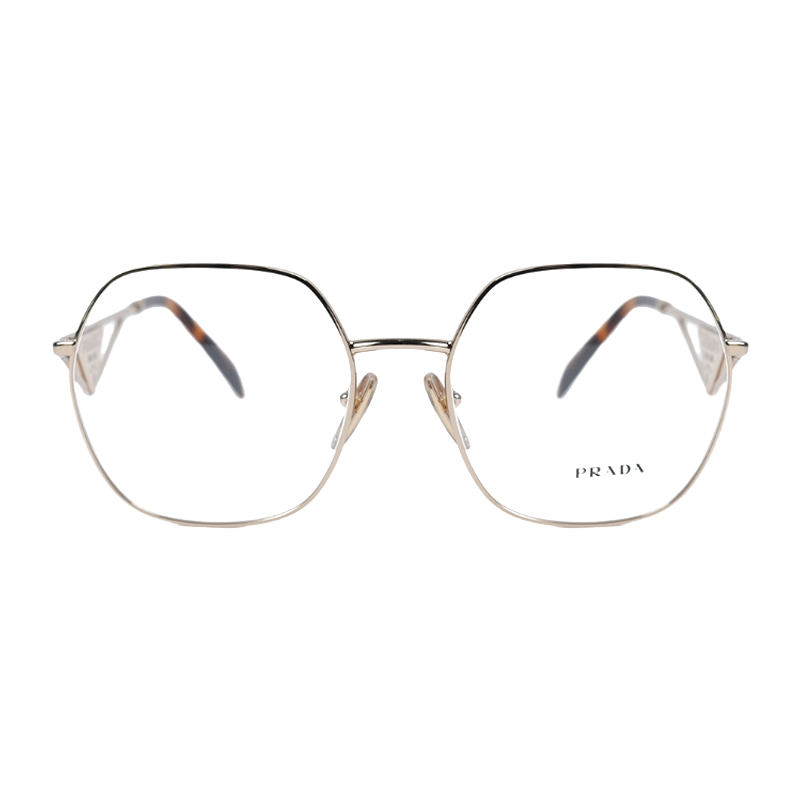 PRADA Alloy Irregular Shape Eyeglass Frames Women's
