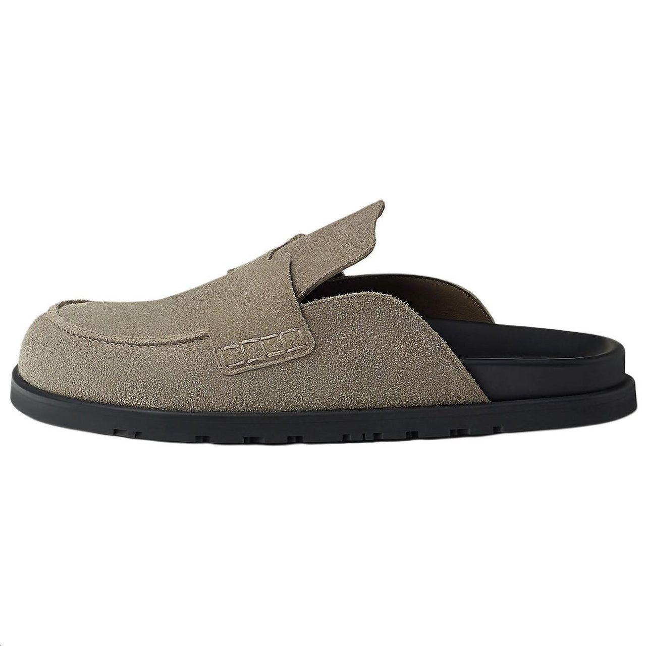 HERMES Go Closed Toe Slippers Men's Gray