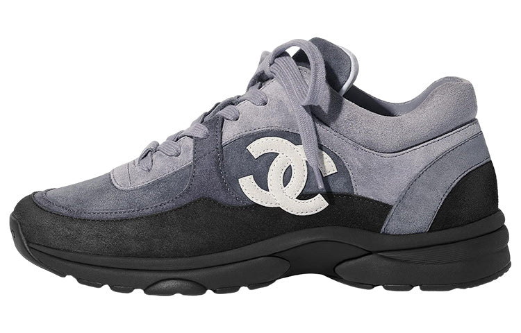 CHANEL Low Top Trainer Cc Grey Women's