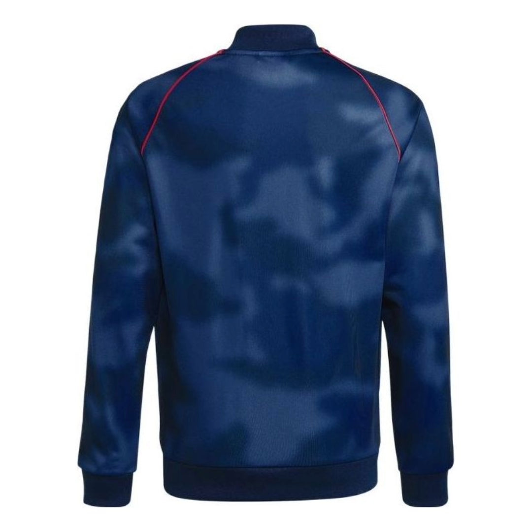 (GS) adidas Allover Print Camo SST Track Jacket Asia Sizing 'Blue' GN4128