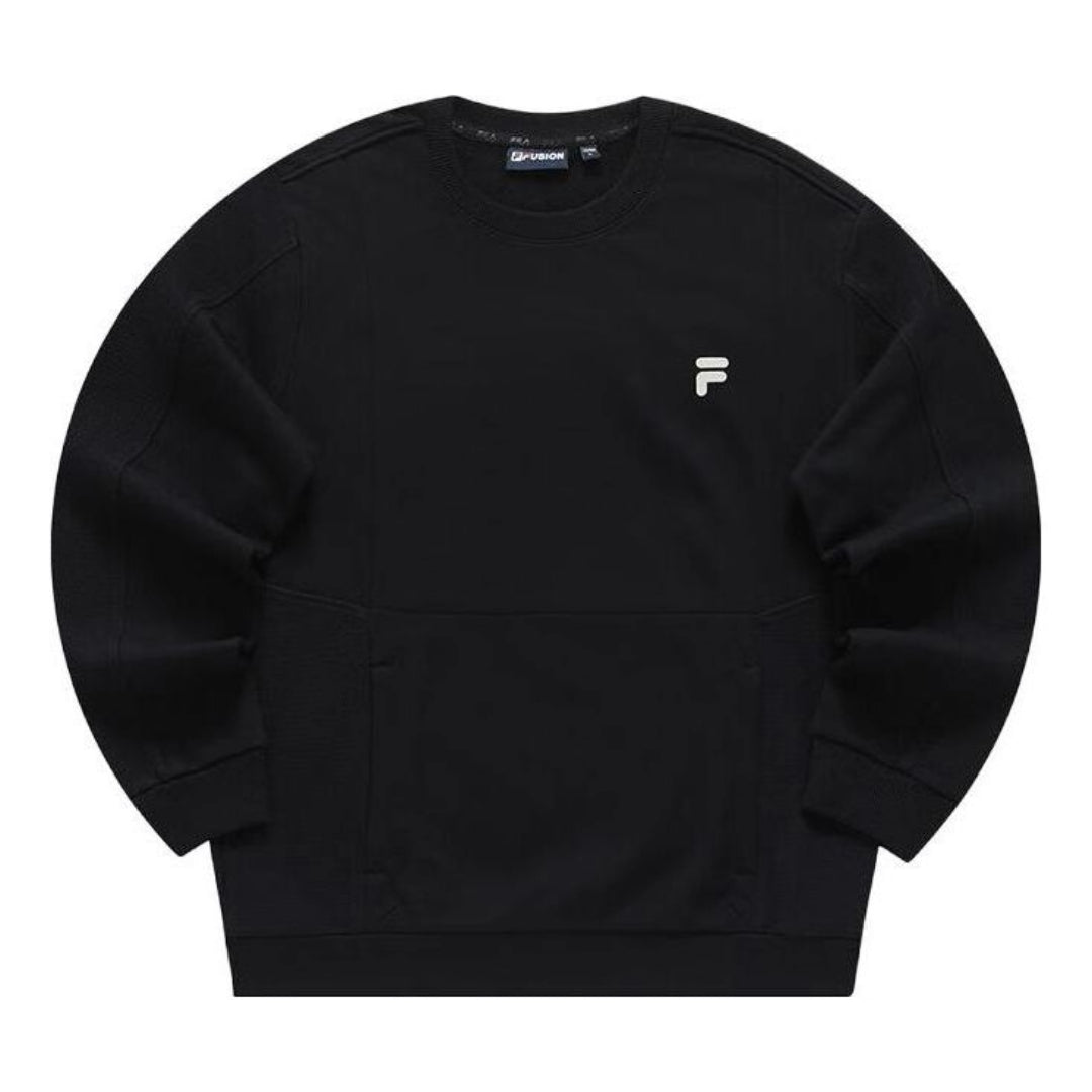 FILA FUSION Graphic Sweater 'Black White' T11M341209F-BK