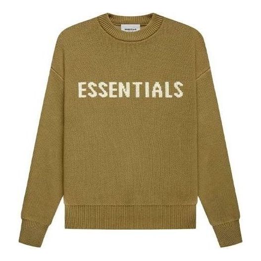 (GS) Fear of God Essentials FW21 Knit Pullover Amber FOG-FW21-077