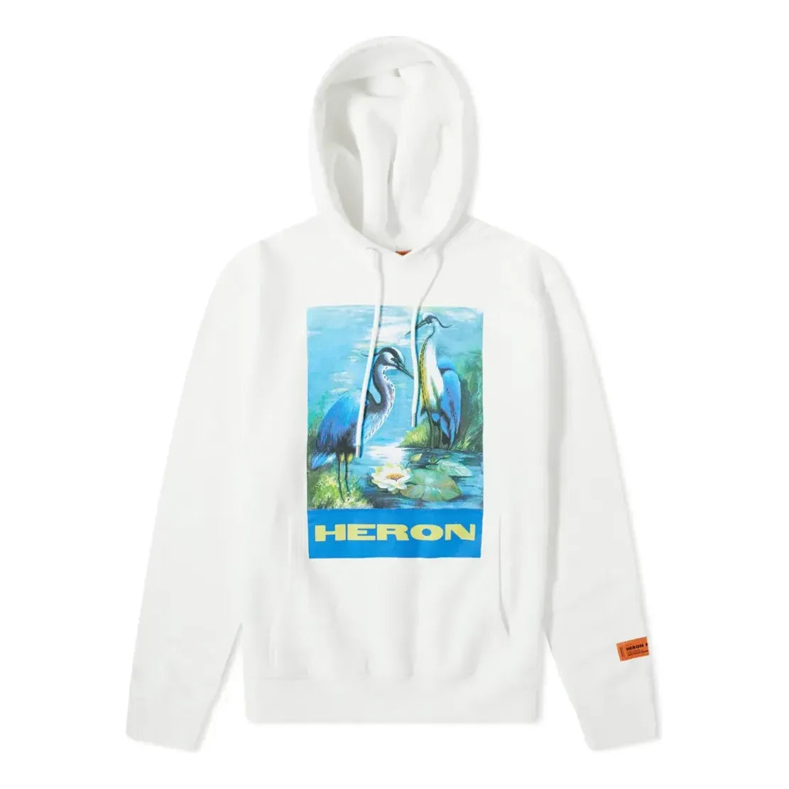 HERON PRESTON SS21 Herons Popover Hoodie 'White Multi-color' HMBB004F198080010288