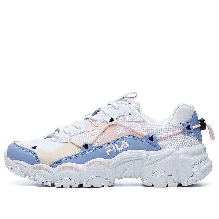 (WMNS) FILA Fluid Low Tops Sports Shoe White Blue Pink F12W114111FFL