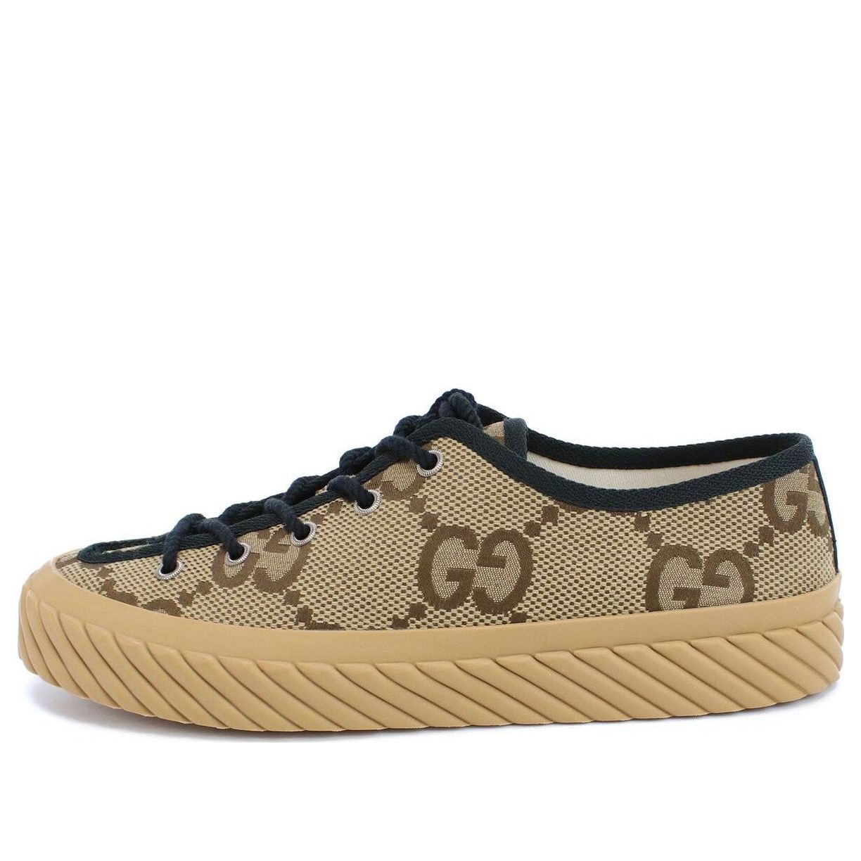 Gucci Maxi GG Low Top 'Beige Black' 703031-UKOH0-2590