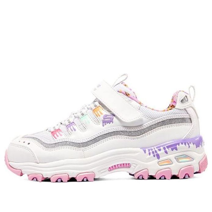 (GS) Skechers D'lites 'White Multicolor' 302575L-WMLT