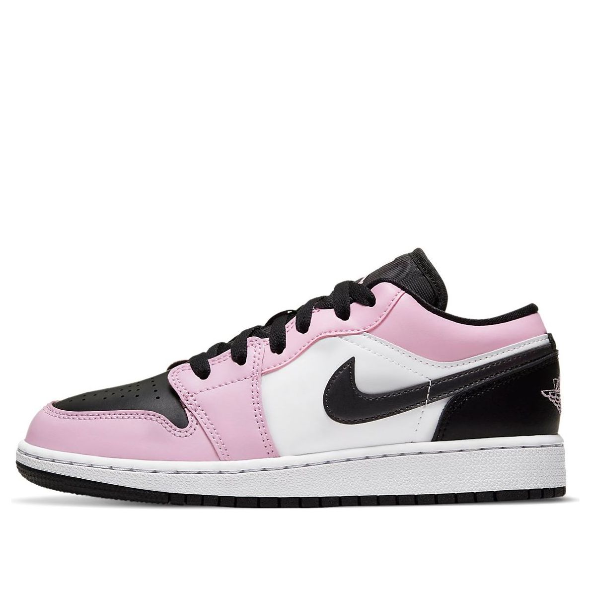 (GS) Air Jordan 1 Low 'Light Arctic Pink Black' 554723-601